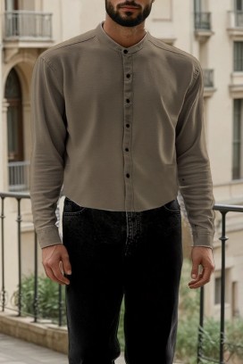 TERENTO KHAKI férfi ing