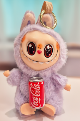 LABUBU COCA COLA LILA táska dísz