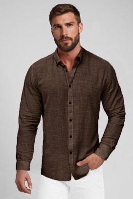 MOLEZO BROWN férfi ing