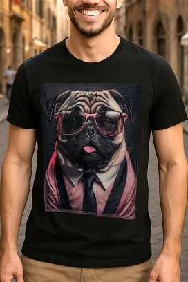 DOGGO BLACK férfi poló
