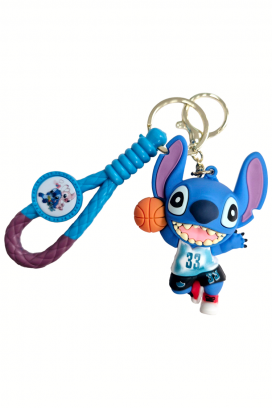 STITCH Basketball BLUE táska dísz