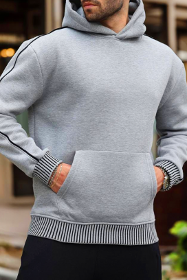 BOTEZO GREY férfi pulóver