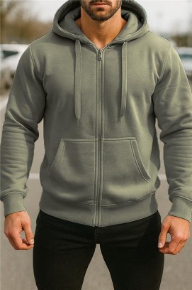 LEFERO KHAKI férfi kardigán