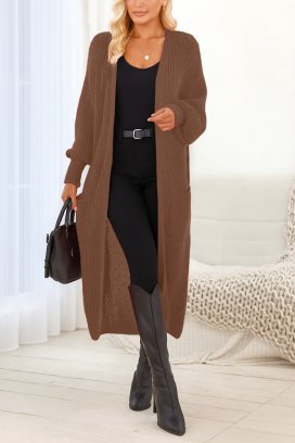 ZAFORNDA BROWN kardigán
