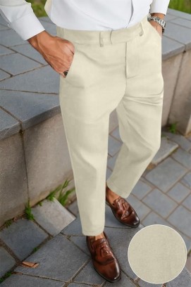 JINZO BEIGE férfi nadrág