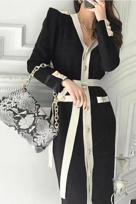 NATALILZA BLACK kardigán