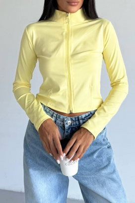 FIOHENA YELLOW kardigán