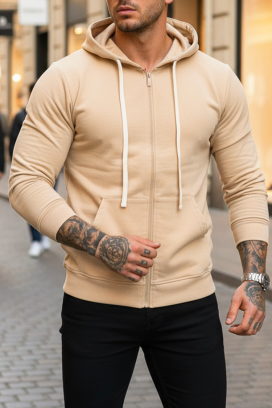 VONTEZO BEIGE férfi kardigán