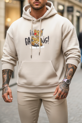 REBERGO BEIGE férfi pulóver