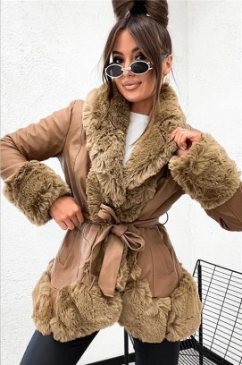 JELFONDA CAMEL kabát