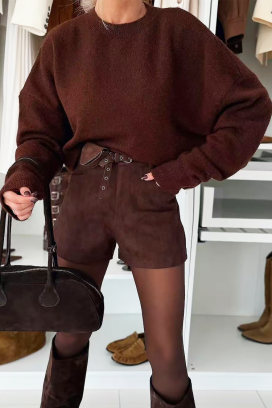 BRAMELFA BROWN rövidnadrág