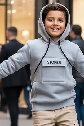 DJORDINI GREY gyermek pulóver