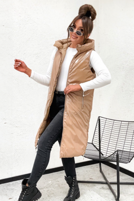 KEMORFA BEIGE kétoldalas mellény