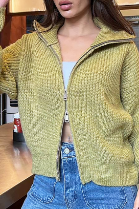 NELVIRA OLIVE kardigán