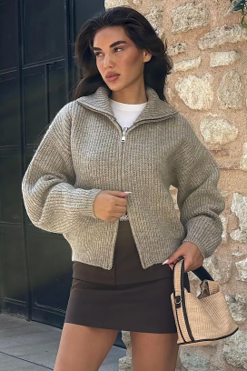 NELVIRA GREY kardigán