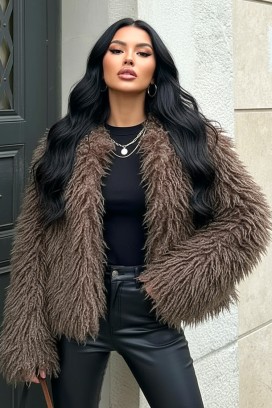 AMIRENA BROWN kabát
