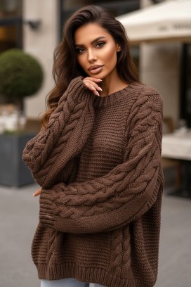TINTEFA BROWN pulóver