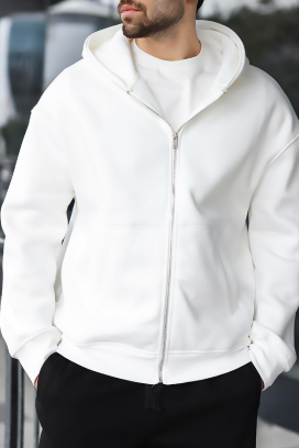 VERGERO WHITE férfi kardigán