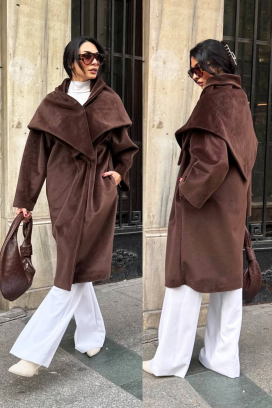 ALSIENA BROWN kabát