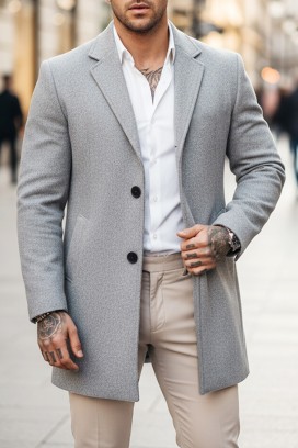 DERKEDO GREY férfi kabát