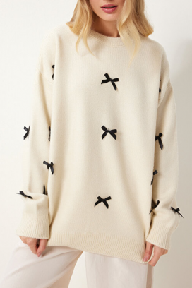 ATRELVA ECRU pulóver