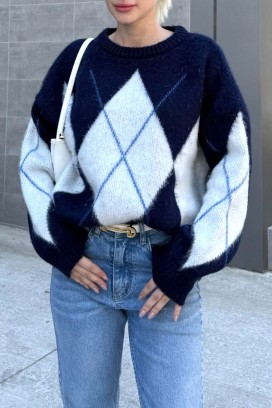 KRIOFEGA NAVY pulóver