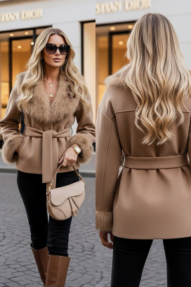 ZARKENZA BEIGE kabát