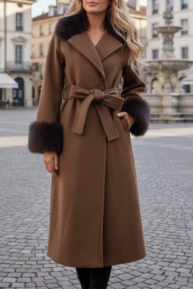 LUXINDA BROWN kabát