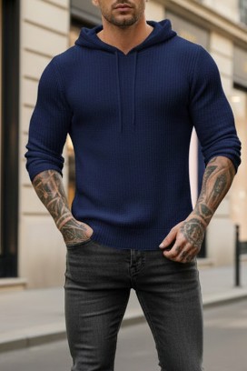 JEROLDO NAVY férfi pulóver