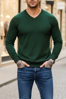 MARKAN GREEN férfi pulóver