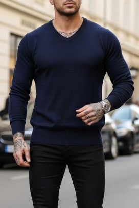 MARKAN NAVY férfi pulóver