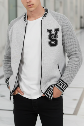 KREFOZ GREY férfi kardigán