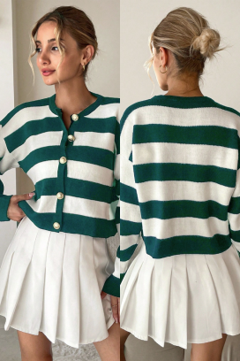 AMORNEZA GREEN kardigán