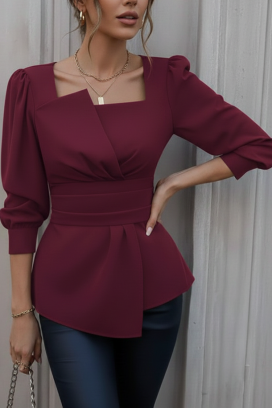 RAZBANA BORDO női blúz