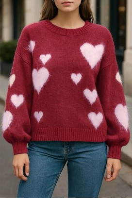 NABLILZA BORDO pulóver