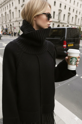 MLENVILDA BLACK pulóver