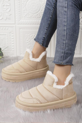 DRONLEFA BEIGE női csizma