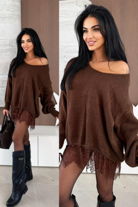 LARZINA BROWN pulóver