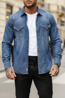 TORMER BLUE férfi ing