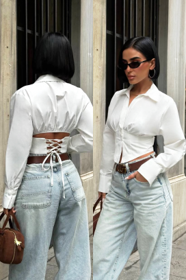 BANSOLTA WHITE női blúz