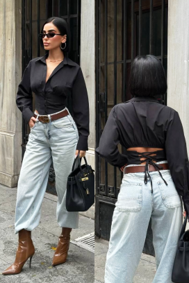 BANSOLTA BLACK női blúz