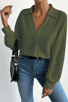 MIOHEZA KHAKI női blúz