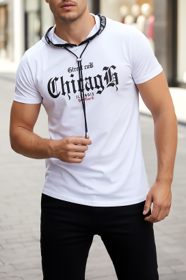 PRILGO WHITE férfi poló