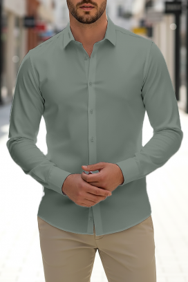 FERIZO KHAKI férfi ing