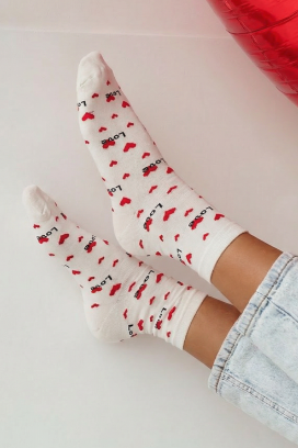 FIOMELZA WHITE zokni