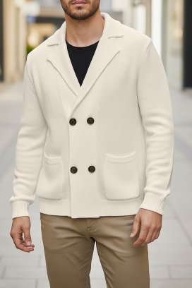 ZOMERO ECRU férfi kardigán