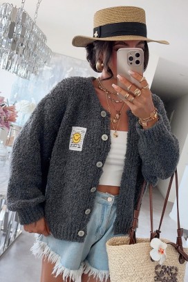 MOHVELDA GREY kardigán