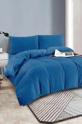 SLOVERZY BLUE ágyneműgarnitúra 160x200 cm pamut - 3 darabos