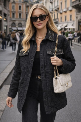 PLORILDA BLACK kabát