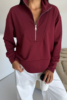 KLOBERFA BORDO pulóver